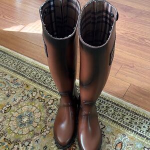 Burberry Dark Brown Tall Boots
